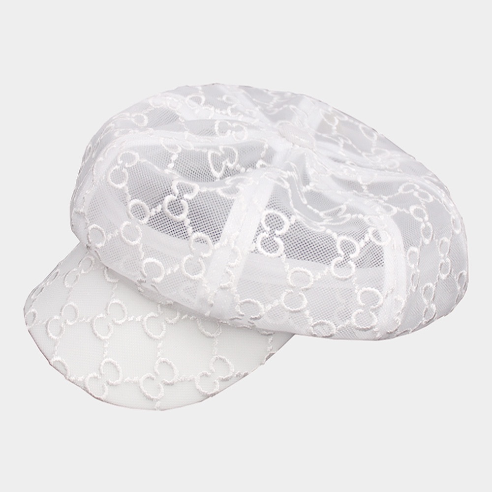 Signature Mesh Newsboy Hat